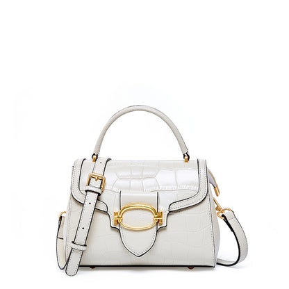 popular new first-layer cowhide elegant women's shoulder bag fashionable versatile temperament handbag styling bag