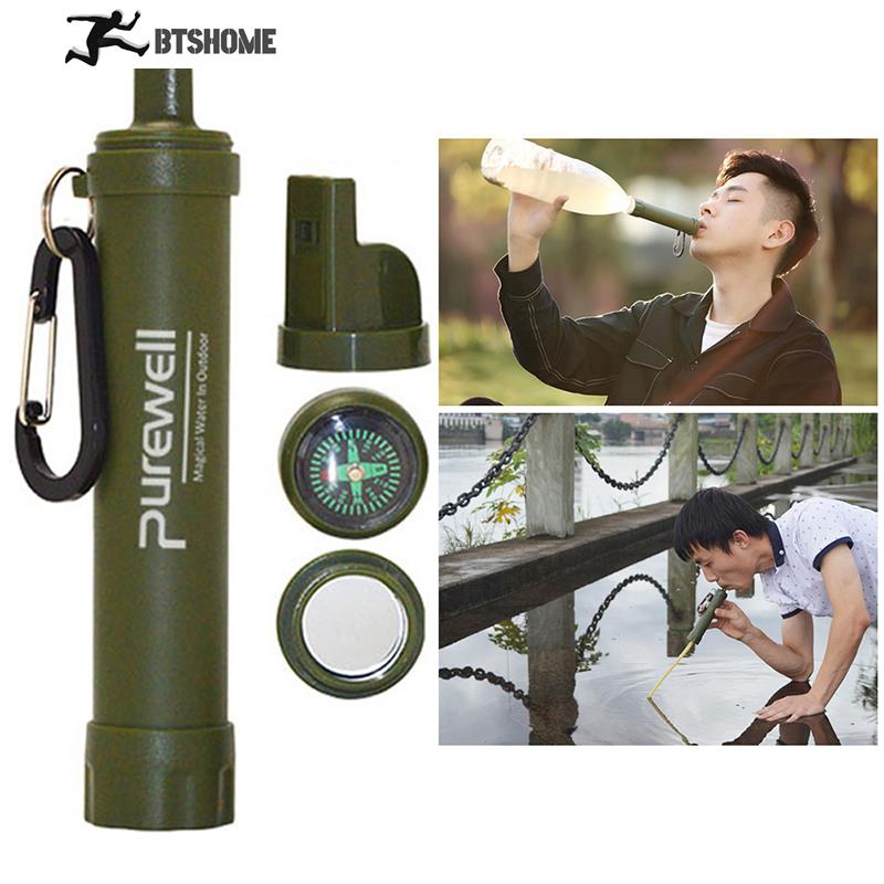 「lovevop」1pcs Portable Water Purifiers Outdoor Survival Filter Camping Hiking Emergency Elements