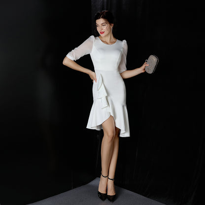 18260 #small evening dress dress dinner party sexy nightclub womanhood elegant celebrity short