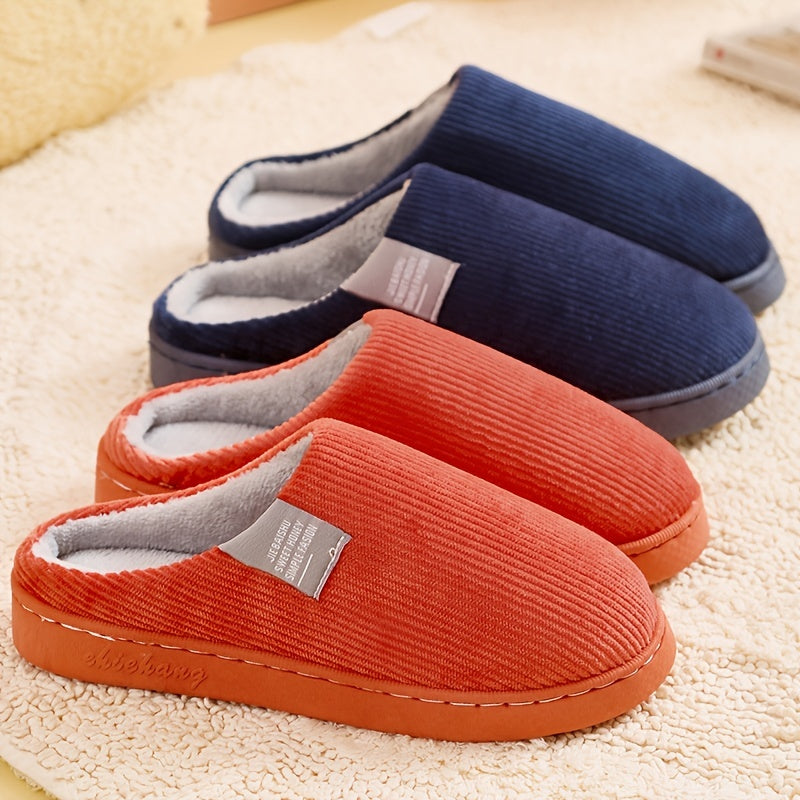 「lovevop」Women's Thick Bottom Home Slippers, Household Plush Slippers, Anti-slip Thermal Slippers