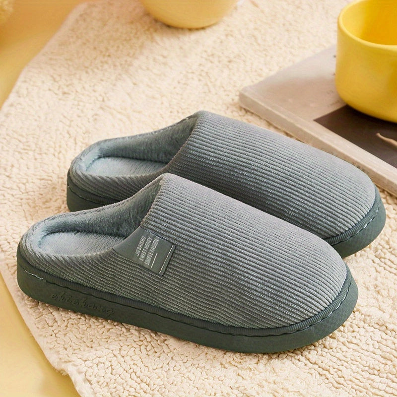 「lovevop」Women's Thick Bottom Home Slippers, Household Plush Slippers, Anti-slip Thermal Slippers