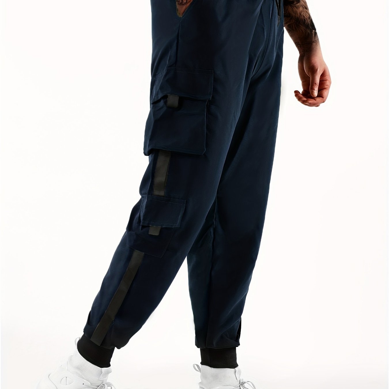 「lovevop」New Men's Thin Flap Pocket Cargo Joggers Pants