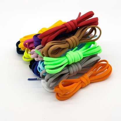 「lovevop」1pair Elastic Shoe Laces Semicircle No Tie Shoelaces For Kids And Adult Sneakers Shoelace Quick Lazy Metal Lock Laces Shoe Rope Accessories