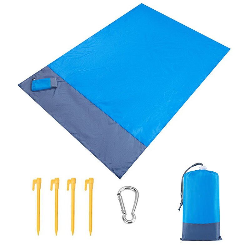 「lovevop」2x2.1cm Large Waterproof Beach Mat Anti-sand Blanket Folding Camping Mat Pocket Portable Mattress Lightweight Outdoor Picnic Pad