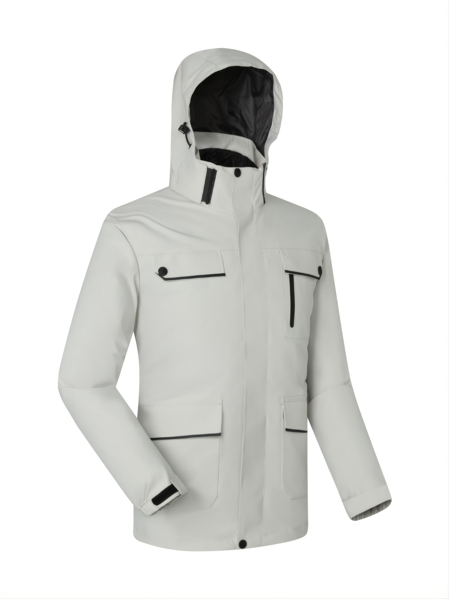 Women's 3-in-1 Waterproof Down Jacket with Ultra Thermal Hood and Taped Seams