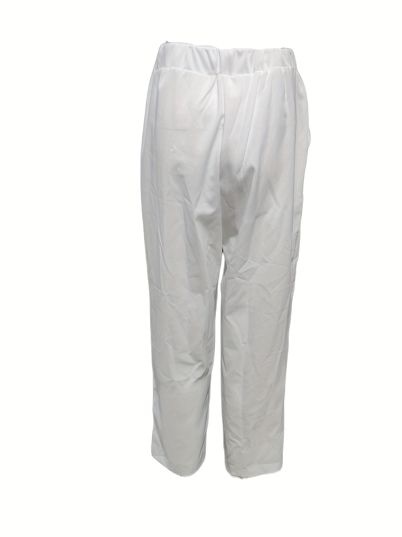 「lovevop」Boho Dragonfly Print Pants, Vintage High Waist Long Length Summer Pants, Women's Clothing