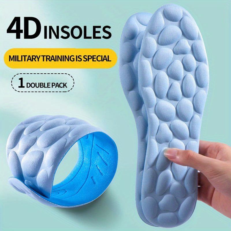 「lovevop」1pair New Upgrade 5D Massage Memory Foam Insoles For Shoes Sole Breathable Cushion Sport Running Insoles For Feet Orthopedic Insoles