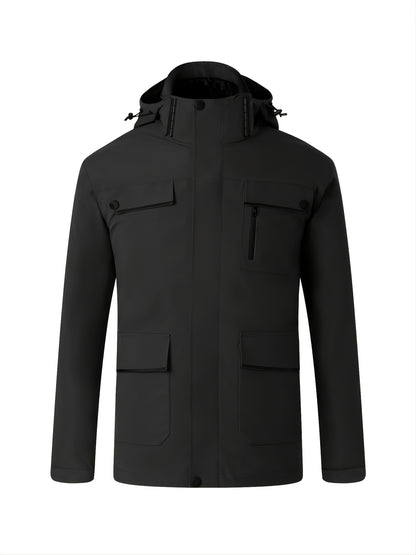 Women's 3-in-1 Waterproof Down Jacket with Ultra Thermal Hood and Taped Seams