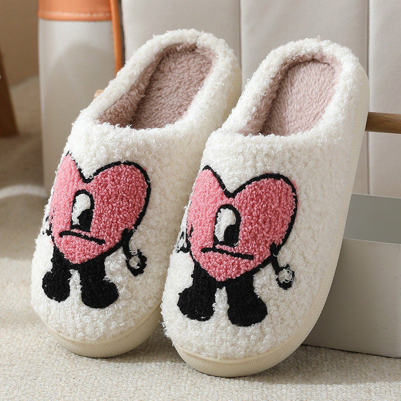 「lovevop」Cute Cartoon Plush Bedroom Slippers - Anti-Slip Home Shoes for Comfort and Style!