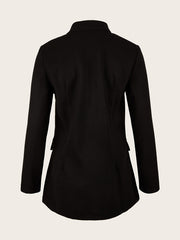 「lovevop」Women Solid Petite Blazers Casual Work Suit Jackets Slim Open Front Short Sleeve Blazers, Elegant & Stylish Outwear For Office & Work, Women's Jacket & Coat