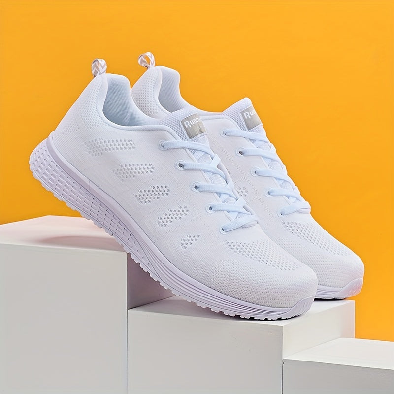 「lovevop」Women's Breathable Lace-up Casual Sneakers, Comfortable Walking Shoes, Sports Shoes, Running Shoes