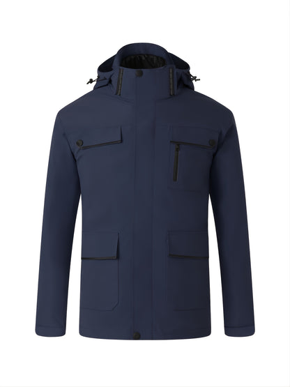 Women's 3-in-1 Waterproof Down Jacket with Ultra Thermal Hood and Taped Seams