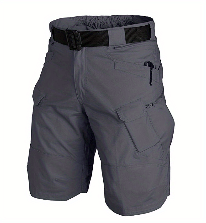 「lovevop」Men's Waterproof Tactical Shorts Outdoor Cargo Shorts, Lightweight Quick Dry Breathable Hiking Fishing Cargo Shorts Without Belt