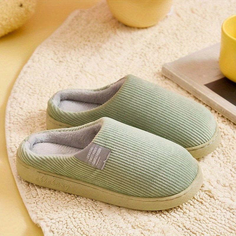 「lovevop」Women's Thick Bottom Home Slippers, Household Plush Slippers, Anti-slip Thermal Slippers