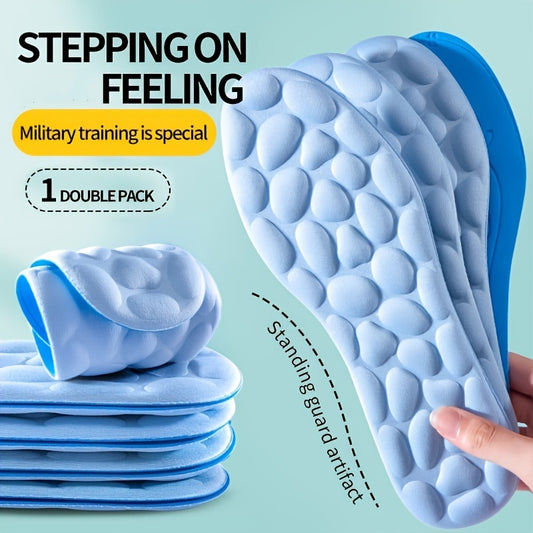 「lovevop」1pair New Upgrade 5D Massage Memory Foam Insoles For Shoes Sole Breathable Cushion Sport Running Insoles For Feet Orthopedic Insoles