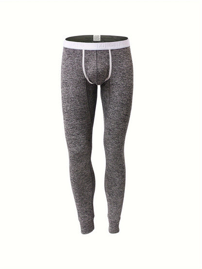 Thermal Leggings - Ultra-Thin, Thermal Insulation, Long Length - Designed for Men, Perfect for Home Lounging, Autumn Winter Essentials, Soft Breathable Underpants, Cozy Bottoms