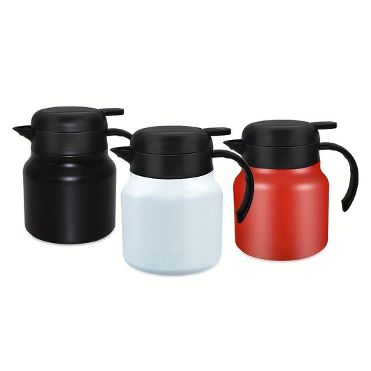 1pc, Reusable Insulated Coffee Pot, Liner 304, Tea Water Separation, Household Office Insulated Kettle, Custom Drinkware For Holiday Party Gift, Apartment Essentials, College Dorm Essentials, Back To School Supplies, Home Office Travel Accessories