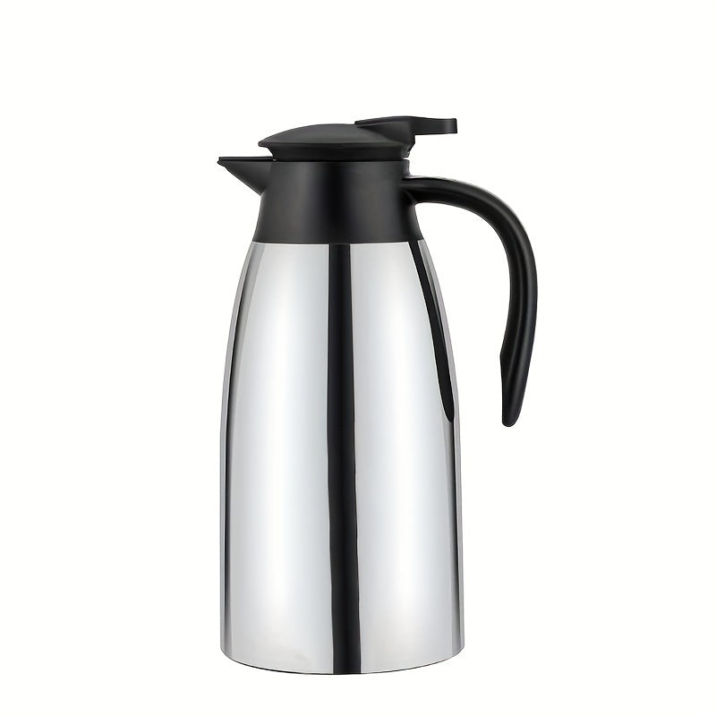 1pc Premium 304 Stainless Steel Insulated Vacuum Bottle - Double Wall Thermo Water Jug for Coffee & Tea, Long-Lasting Heat/Cold Retention, Perfect for Home, Office, RV, Outdoor Adventures, Picnic & Travel - Stylish & Durable