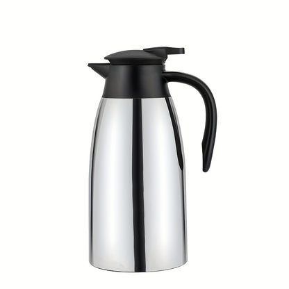 1pc Premium 304 Stainless Steel Insulated Vacuum Bottle - Double Wall Thermo Water Jug for Coffee & Tea, Long-Lasting Heat/Cold Retention, Perfect for Home, Office, RV, Outdoor Adventures, Picnic & Travel - Stylish & Durable