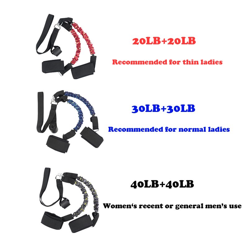 「lovevop」Booty Training Resistance Band Leg Hip Power Strengthen Pull Rope Belt System Cable Machine Gym Home Workout Fitness Equipment