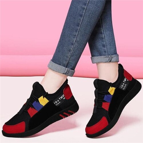 lovevop Women Sneakers Fashion mixed colors Breathble Women Vulcanized Shoes Women Mesh Women Casual Shoes Tenis Feminino 06-15