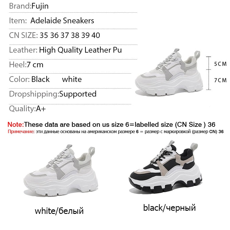 lovevop  Sneakers Women Spring  Women's Sneakers High Soled White Black Thick Summer Chunky Shoes Breathable Leisure Women Shoes