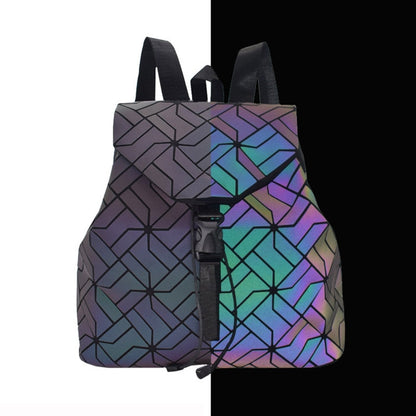 Back to college Luxury Backpack Women Bags Designer Geometric Luminous Backpacks For Women School Bags For Girls Rucksack Shoulder Backpack