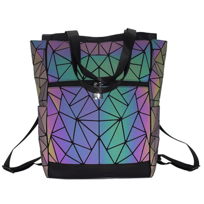 Back to college Luxury Backpack Women Bags Designer Geometric Luminous Backpacks For Women School Bags For Girls Rucksack Shoulder Backpack