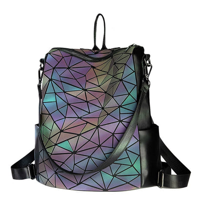 Back to college Luxury Backpack Women Bags Designer Geometric Luminous Backpacks For Women School Bags For Girls Rucksack Shoulder Backpack