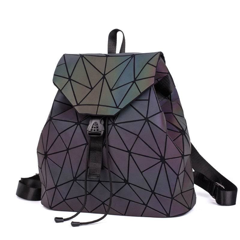 Back to college Luxury Backpack Women Bags Designer Geometric Luminous Backpacks For Women School Bags For Girls Rucksack Shoulder Backpack