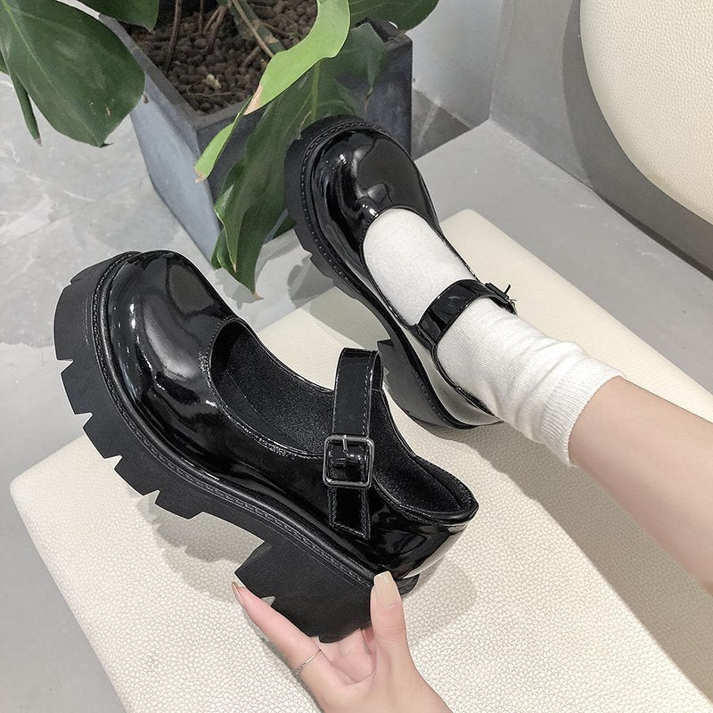 Back to school outfit lovevop  Lolita Shoes On Heels Platform Shoes Women's Shoes Japanese Style Mary Janes Vintage Girls High Heel Student Shoes Sandals Pumps