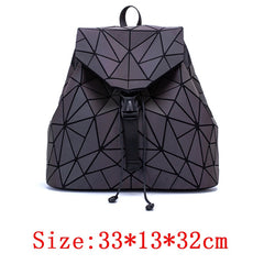 Back to college  Women Backpack Bags Designer Geometric Luminous Backpacks Female School Bags For Girls Student Rucksack Shoulder Backpack