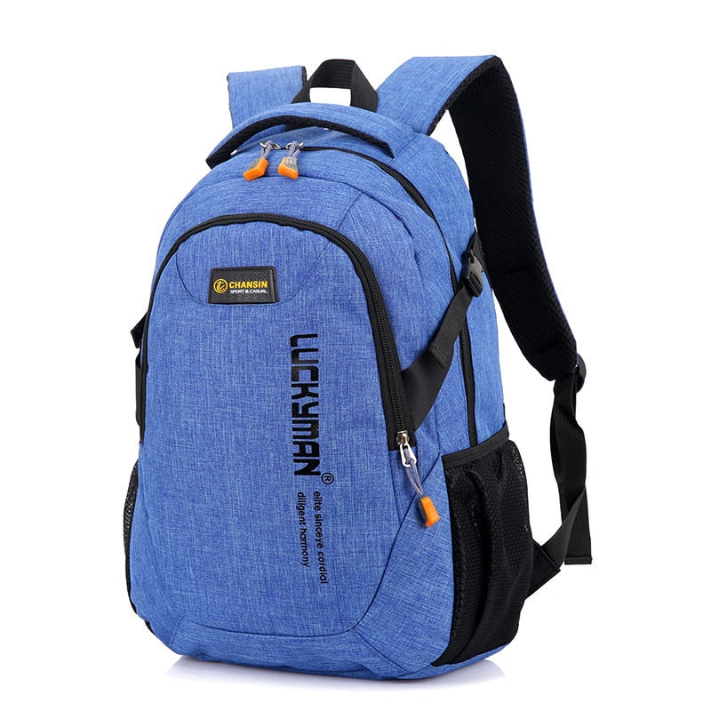 Back to college New Fashion Men's Backpack Bag Male Polyester Laptop Backpack Computer Bags High School Student College Students Bag Male