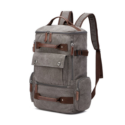 Back to college Men's Backpack Vintage Canvas Backpack School Bag Men's Travel Bags Large Capacity Backpack  Laptop Backpack Bag High Qualit