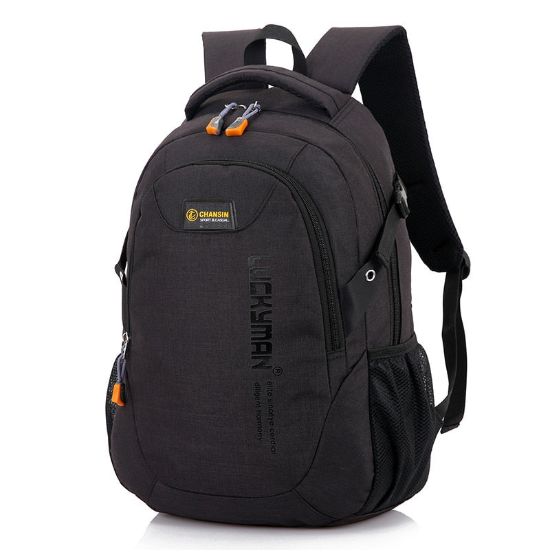 Back to college New Fashion Men's Backpack Bag Male Polyester Laptop Backpack Computer Bags High School Student College Students Bag Male