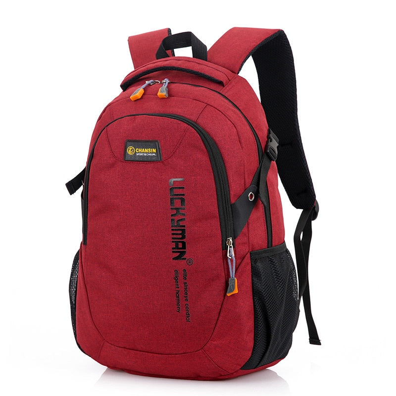 Back to college New Fashion Men's Backpack Bag Male Polyester Laptop Backpack Computer Bags High School Student College Students Bag Male