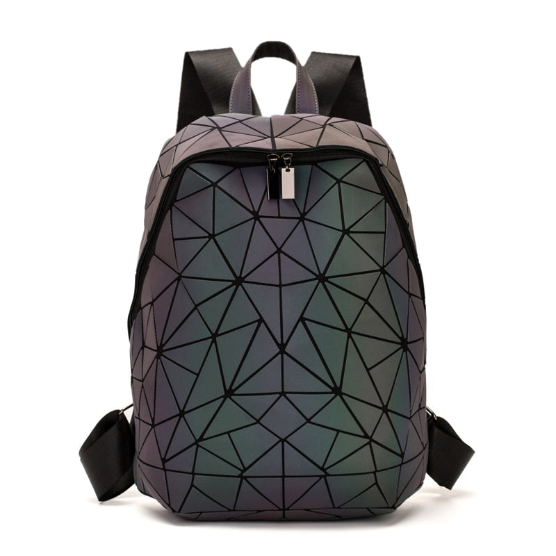 Back to college Luxury Backpack Women Bags Designer Geometric Luminous Backpacks For Women School Bags For Girls Rucksack Shoulder Backpack