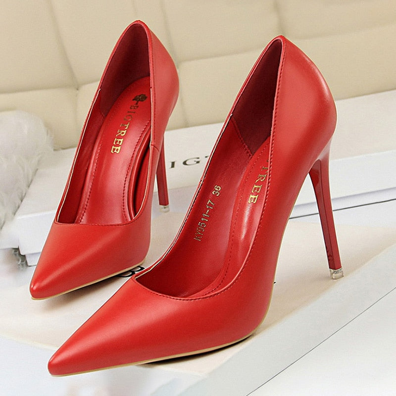 Back to college Shoes Women Pumps Fashion High Heels Shoes Black Pink White Shoes Women Wedding Shoes Ladies Stiletto Women Heels