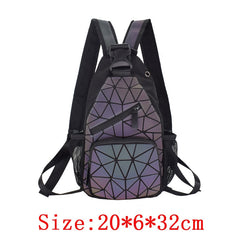 Back to college  Women Backpack Bags Designer Geometric Luminous Backpacks Female School Bags For Girls Student Rucksack Shoulder Backpack