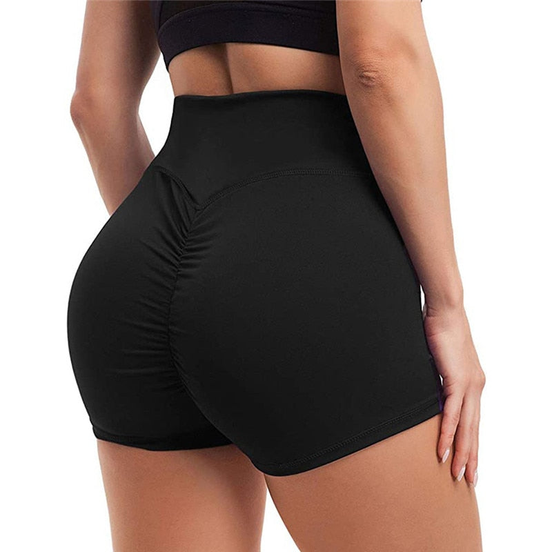 Back to school lovevop    Female Shorts   New High-Quality High Waist Sports Shorts Workout Fitness Breathable Comfortable Solid Color Shorts