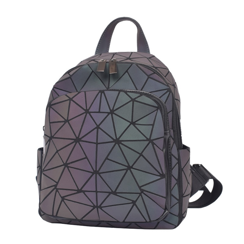 Back to college Luxury Backpack Women Bags Designer Geometric Luminous Backpacks For Women School Bags For Girls Rucksack Shoulder Backpack