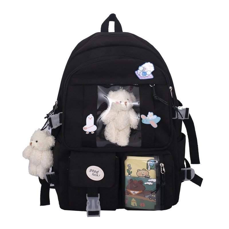 Back to college Japanese High School Girls Backpack School Bags For Teenage Girls Multi Pockets New Kawaii Backpack Women Harajuku Cute Mochila