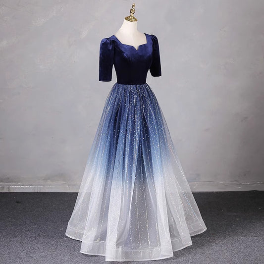 2025 Evening dress women's  spring new high-end banquet annual meeting host atmospheric dress skirt women's long chorus