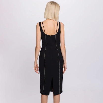 LOVEVOP  women's clothing new bow suspender  bandage dress Spice girl drill mesh flower dress