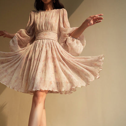 2025 gentle wind daughter dress  spring new slim temperament fairy skirt