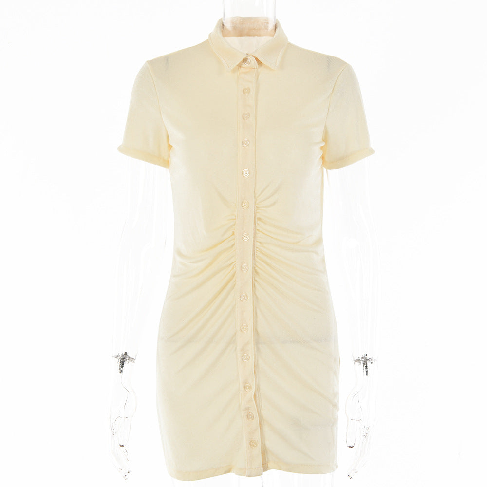 2025 Cross-border Popular trade women's clothing  spring and summer new tops women's slim-fitting short-sleeved cardigan single-breasted medium and long tops