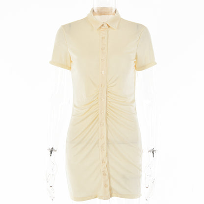 2025 Cross-border Popular trade women's clothing  spring and summer new tops women's slim-fitting short-sleeved cardigan single-breasted medium and long tops