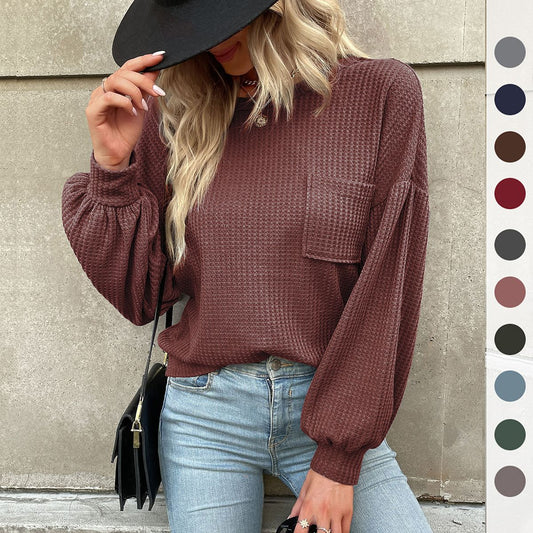 LOVEVOP New popular New 2025 Popular Top Long Sleeve Cross-border Hot Trade Backless Hollow Knitted Sweater Women