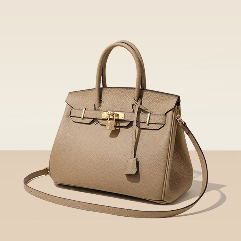 Cross-border new handbag women's leather high-end texture light luxury niche shoulder messenger bag large-capacity fashion women's bag