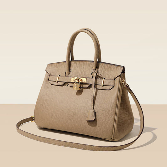 Cross-border new handbag women's leather high-end texture light luxury niche shoulder messenger bag large-capacity fashion women's bag